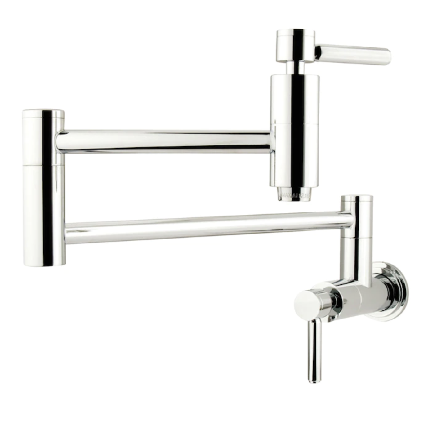 Kingston Brass Concord Chrome 2-Handle Wall-Mount Pot Filler Kitchen Faucet