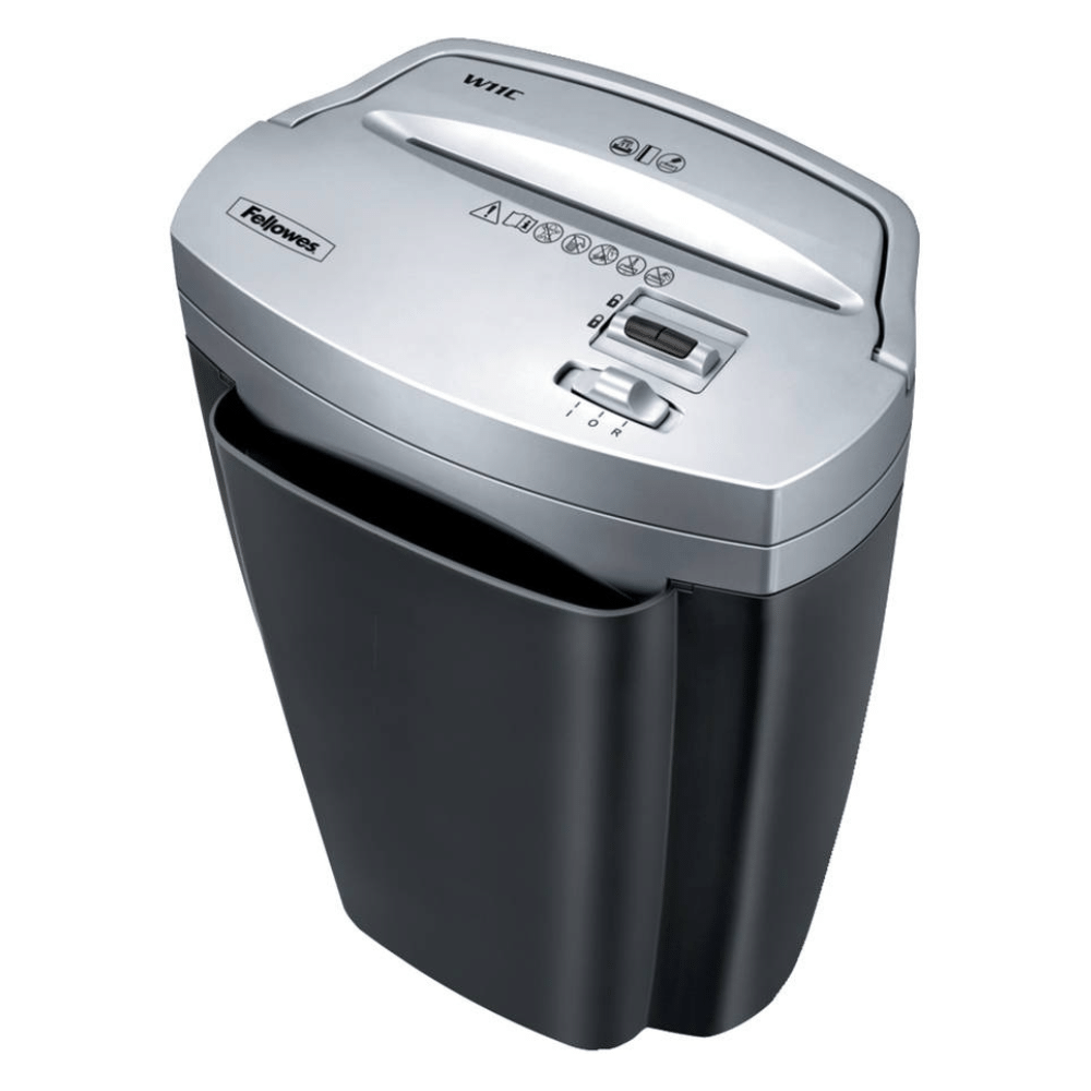 Fellowes Powershred W11C 11-Sheet Personal Cross-Cut Paper Shredder