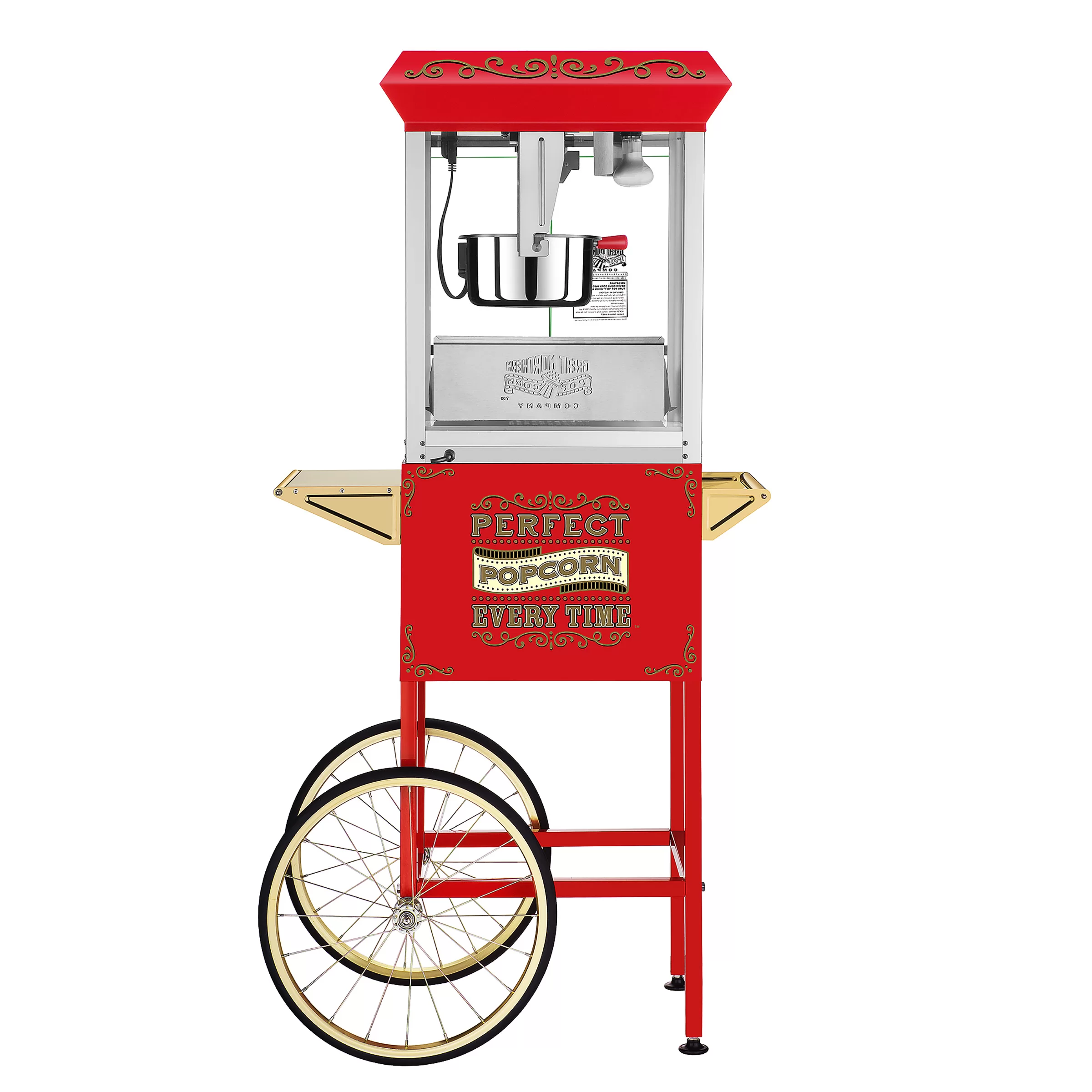 Great Northern Popcorn 10 Oz. Kettle Popcorn Machine With Cart. Red (Part number: D630219)