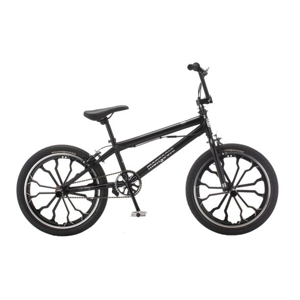 Mongoose Rebel Kids Bmx Bike. 20-Inch Mag Wheels. Ages 7 - 13. Black