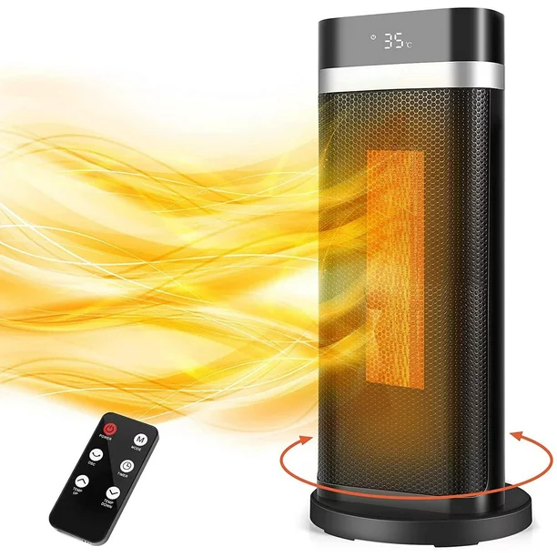 Tomshoo Space Heater. Electric Heaters. 750W/1500W Ceramic Heater Fan. 4 Modes. 12h Timer