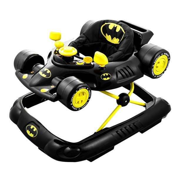 KidsEmbrace DC Comics Supportive Batman Superhero Baby Batmobile Walker. Black
