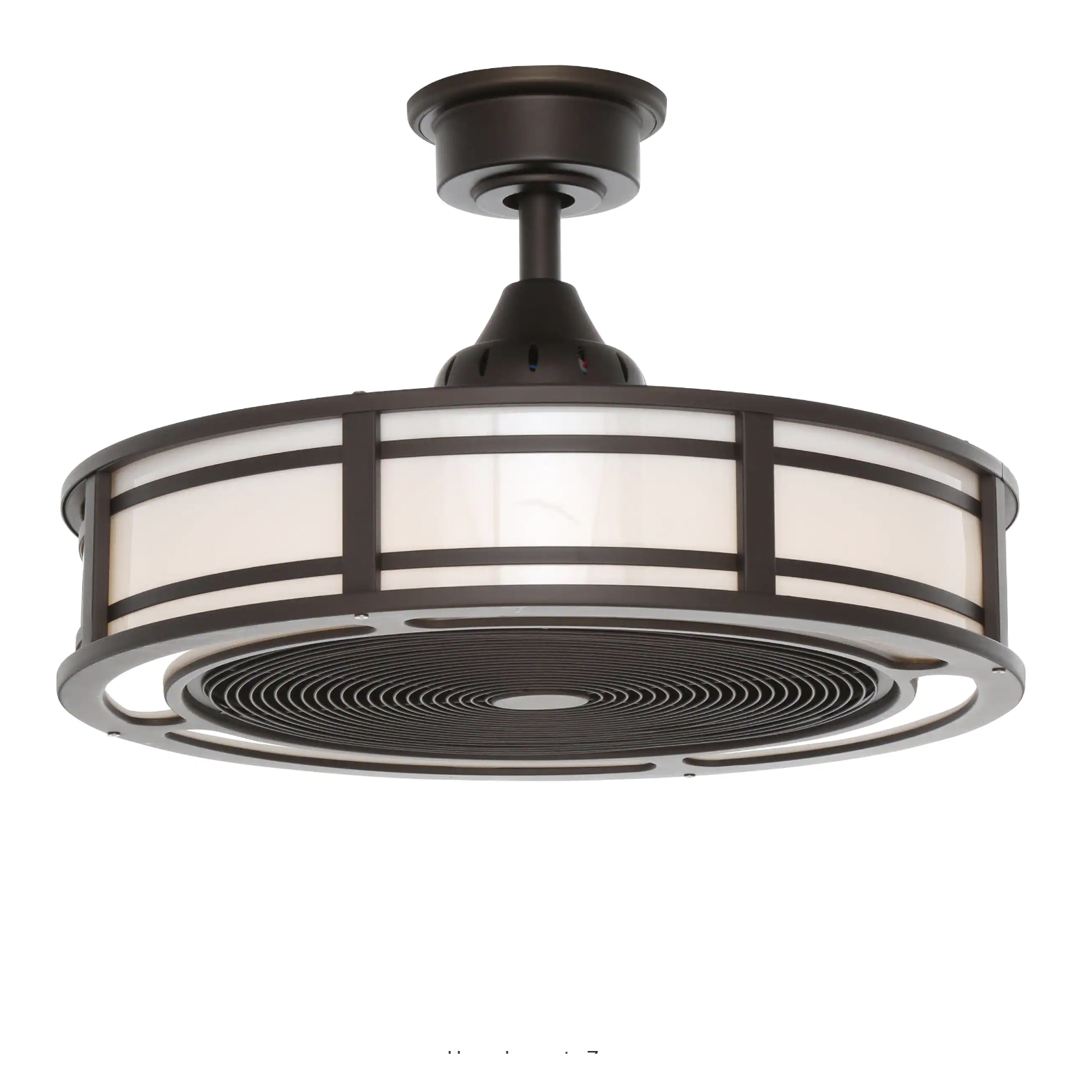 Home Decorators Collection Brette II 23 in. LED Indoor/Outdoor Espresso Bronze Ceiling Fan with Light and Remote Control