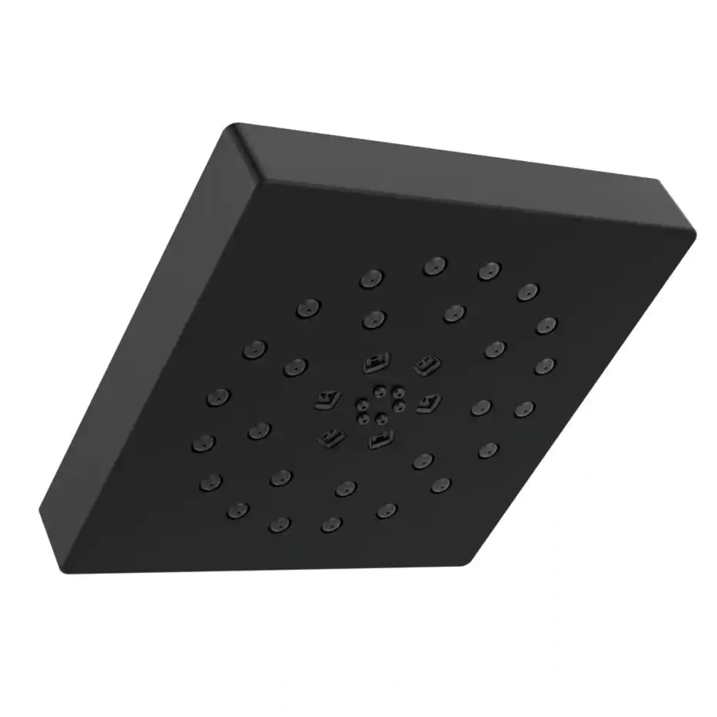 Delta 4-Spray Pattern with 1.75 GPM 7-2/3 in. Wall Mount Fixed Shower Head with H2Okinetic UltraSoak Spray. Matte Black