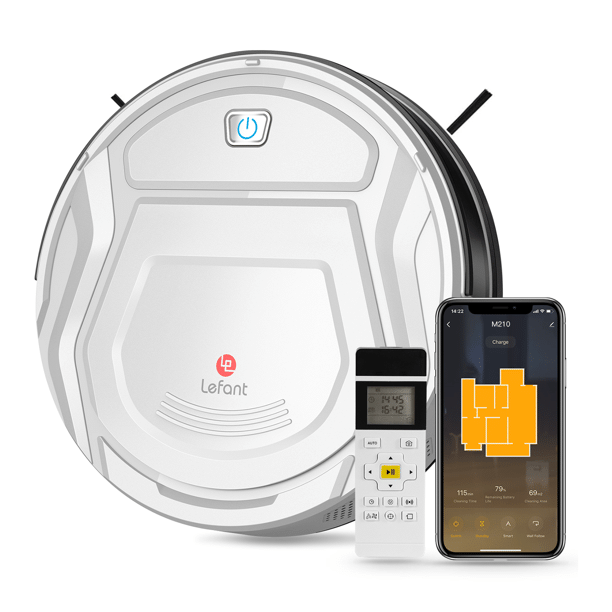 Lefant Robot Vacuum M210 Wi-Fi Connected. White