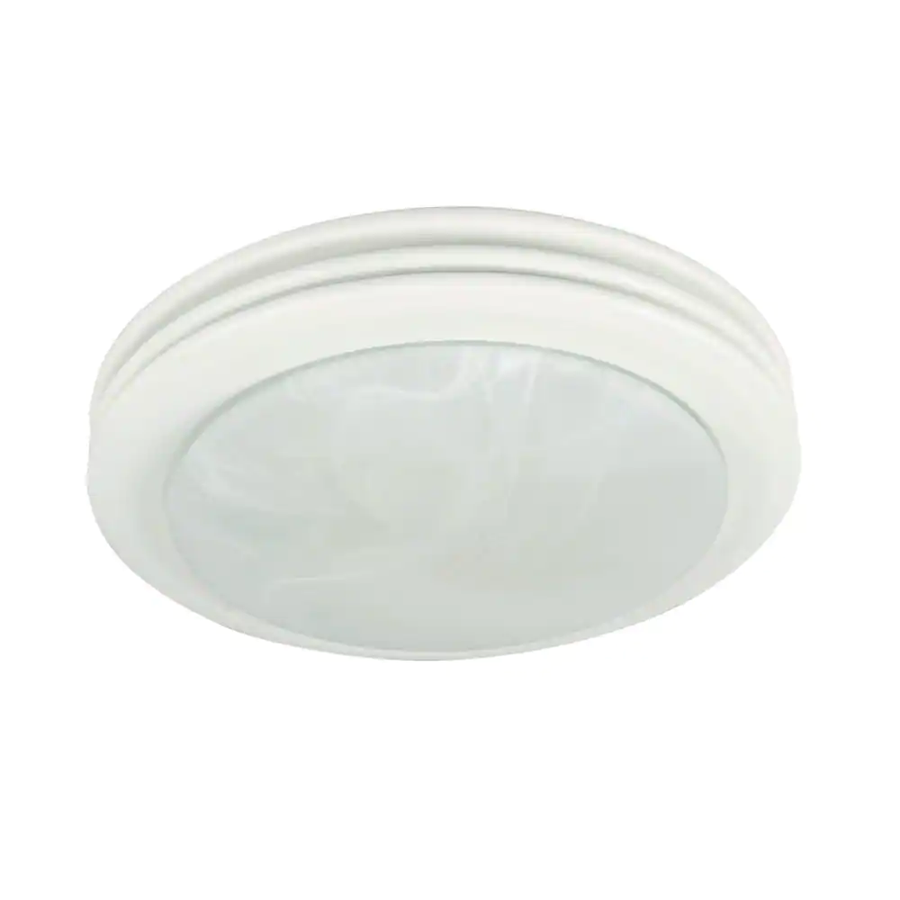 Hunter Saturn 80 CFM Decorative Bathroom Exhaust Fan With Light In Satin White