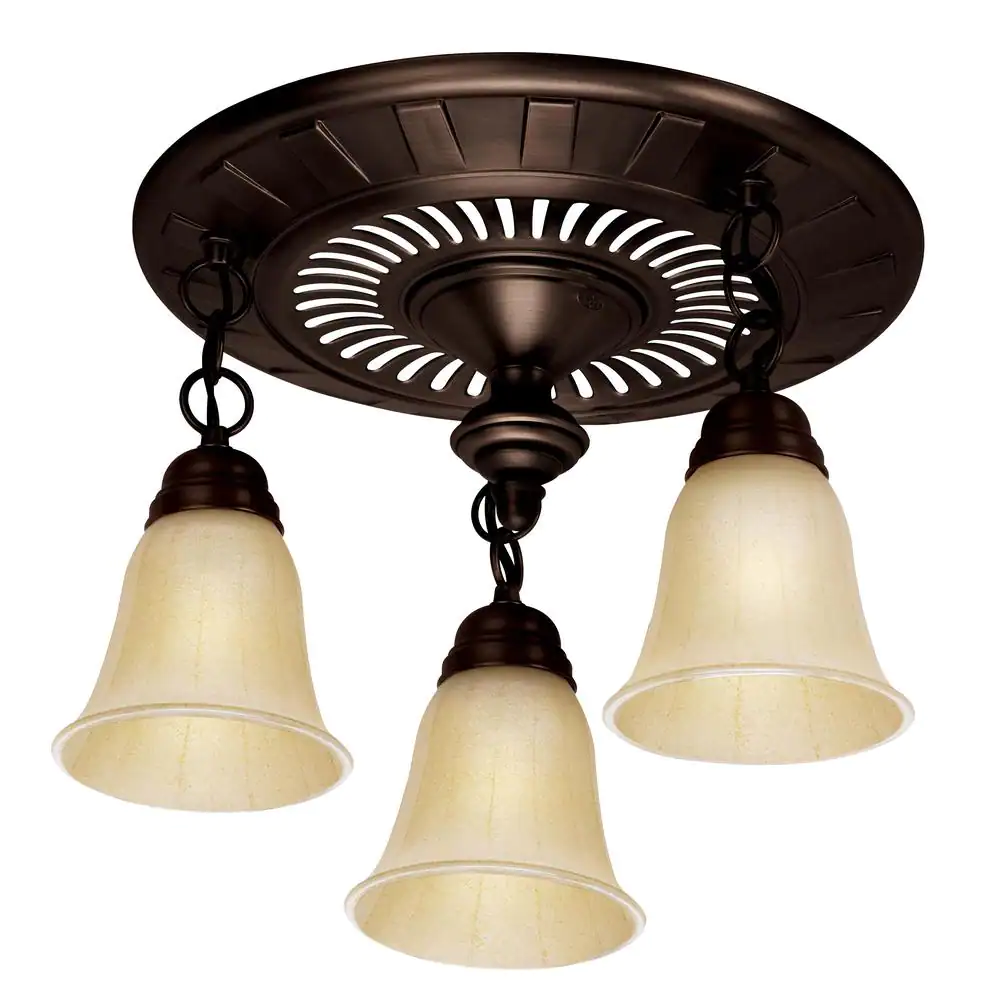 Hunter Garden District Decorative Rubbed Bronze 70 CFM Ceiling Bathroom Exhaust Fan