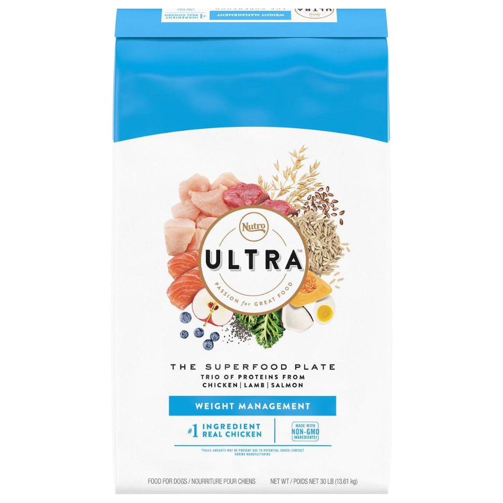 Nutro Ultra Adult Weight Management Chicken. Lamb & Salmon Recipe. 30-lb bag