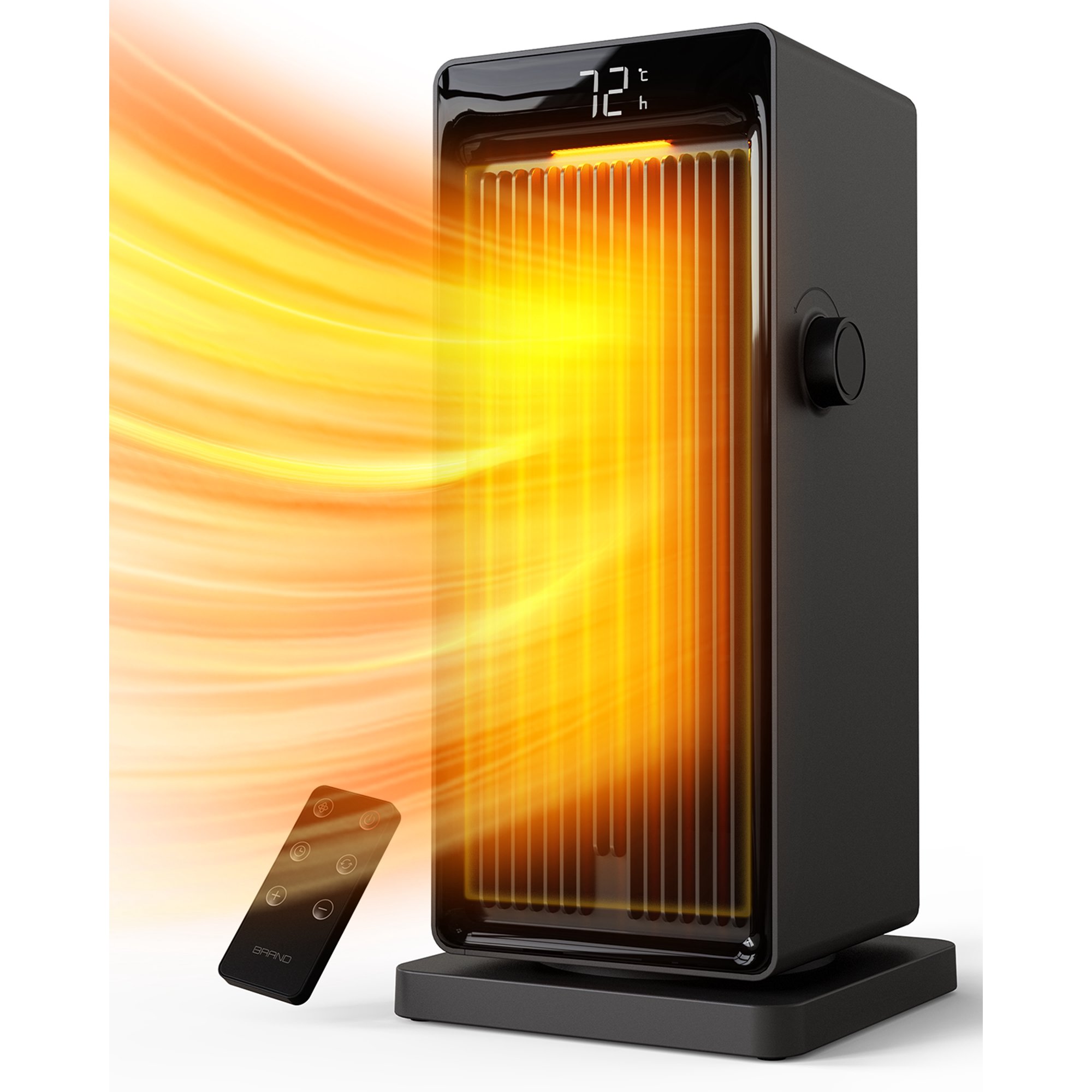 Alrocket 1500W Tower Heater with Oscillation ECO thermostat for Indoor Bedroom Office Use