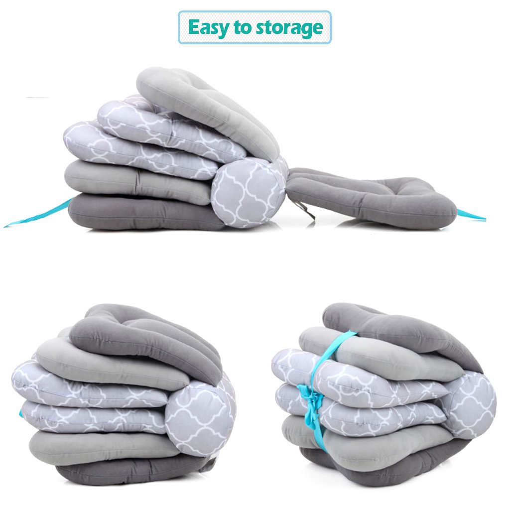 Aipinqi Adjustable Baby Nursing Pillow. Breastfeeding Pillow Altering Layers Maternity. Gray