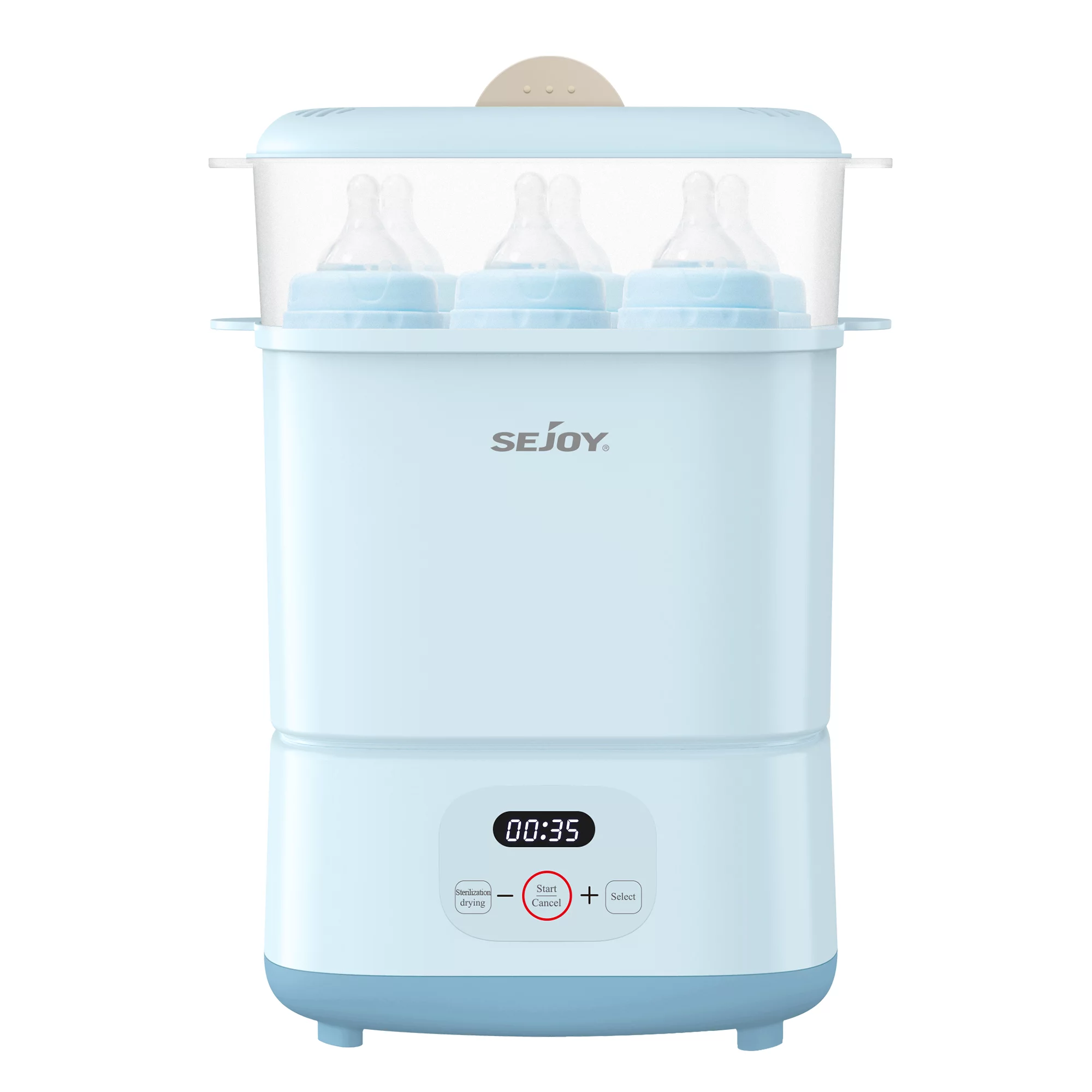 Sejoy Baby Bottle Sterilizer and Dryer. Warmer Milk. Heating Food. Electric Steam Sterilizer for Pacifiers Breast Pumps