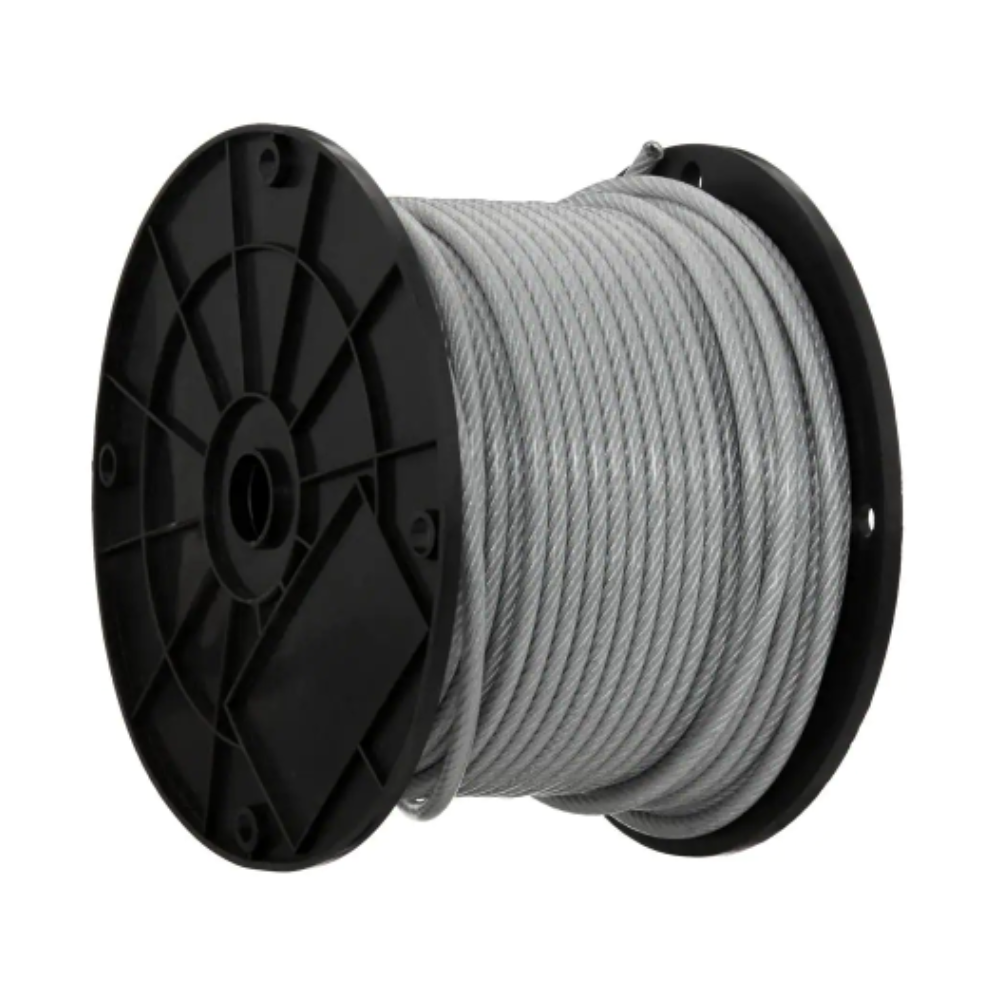 Everbilt 3/16 in. x 250 ft. Galvanized Vinyl Coated Steel Wire Rope