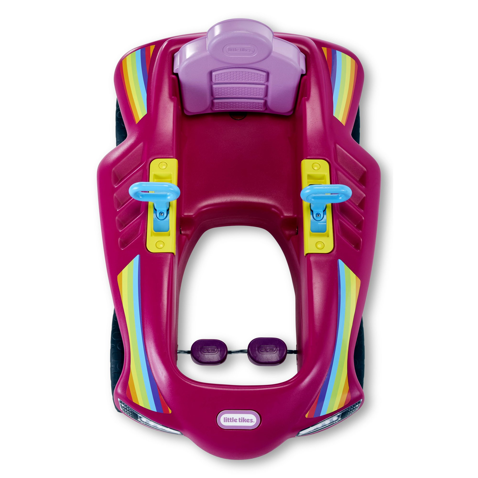 Little Tikes Jett Car Racer Ride-on Pedal Car in Pink. Adjustable Seat Back. Dual Handle Rear Wheel Steering. For Kid 3+ Years