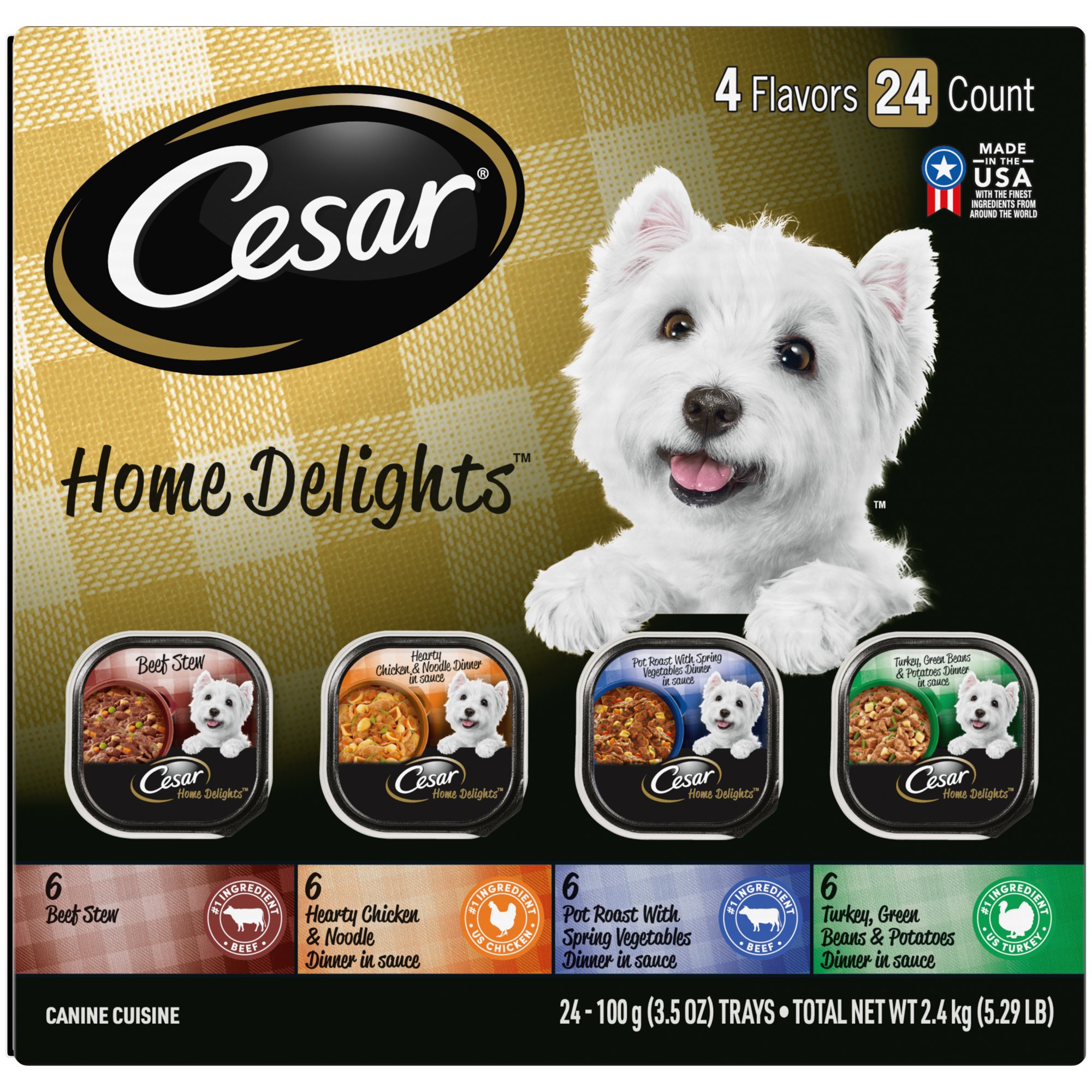 Cesar Home Delights Pot Roast. 3.5 Oz. Trays. 24 Pack