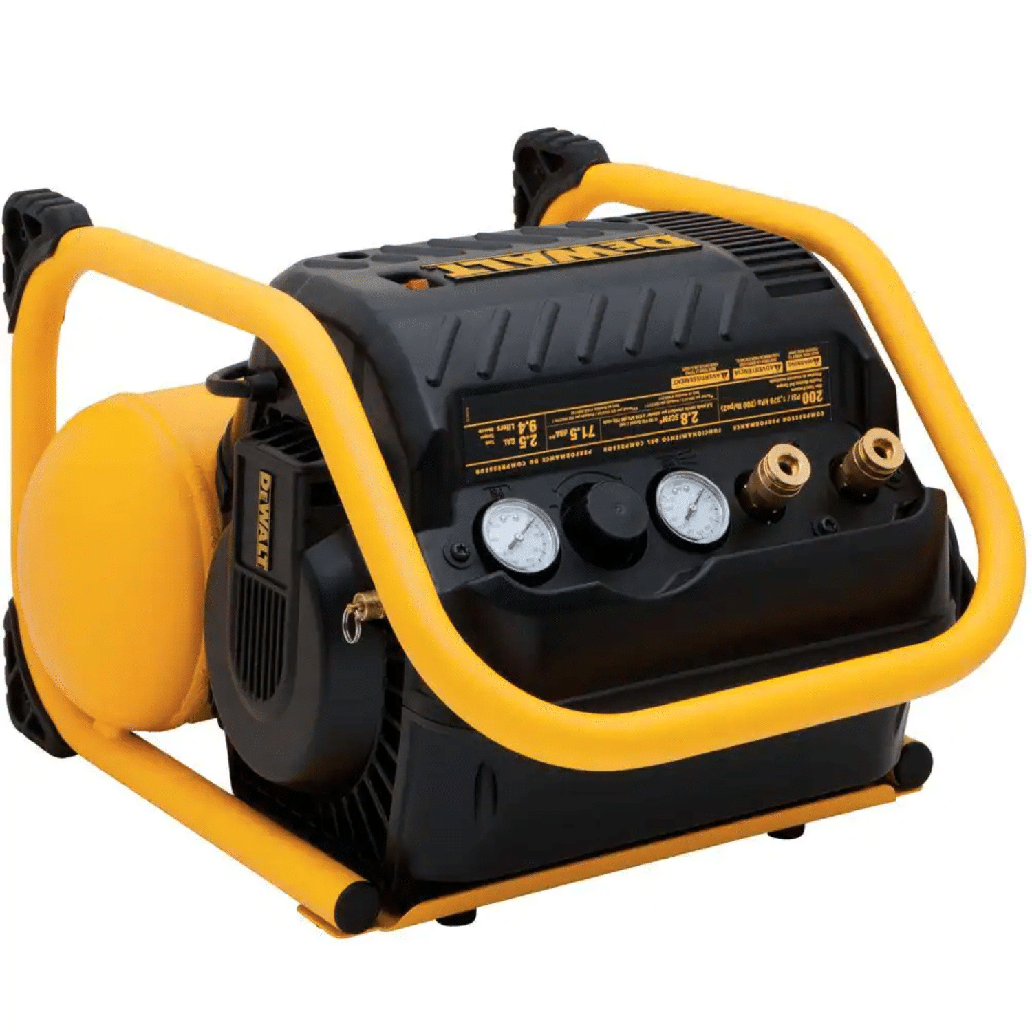 Dewalt 2.5 Gal. Portable Electric Heavy Duty 200 PSI Quiet Air Compressor. DWFP55130