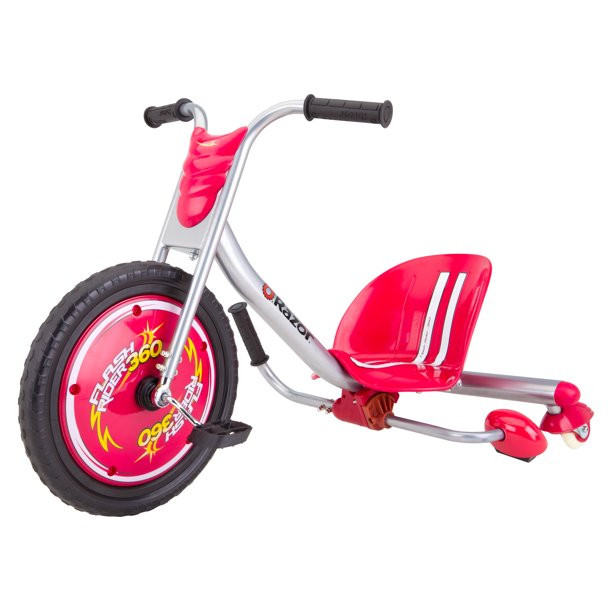 Razor FlashRider 360 Tricycle. Ride-On Toy for Kids Ages 6 And Up. Red