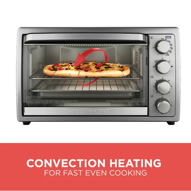 Black + Decker Rotisserie Convection Countertop Toaster Oven. Stainless Steel. TO4314SSD