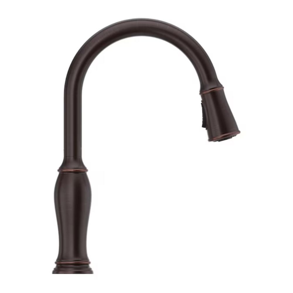 Pfister Maren Tuscan Bronze Single Handle Pull-down Kitchen Faucet with Deck Plate