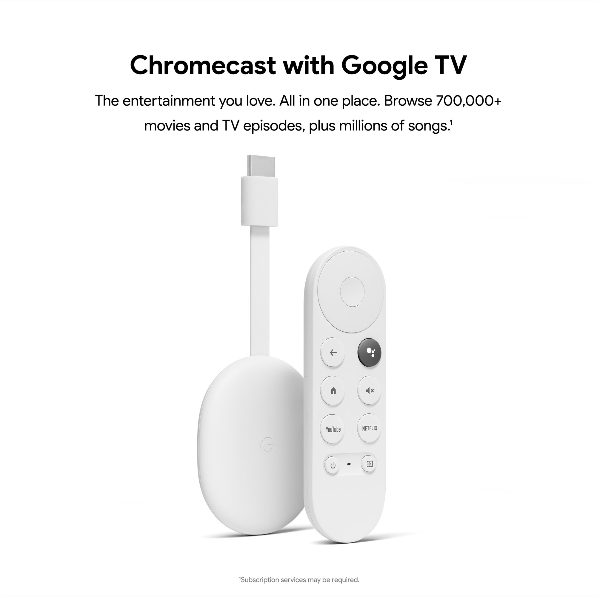 Google Chromecast with Google TV - Streaming Entertainment in 4K HDR