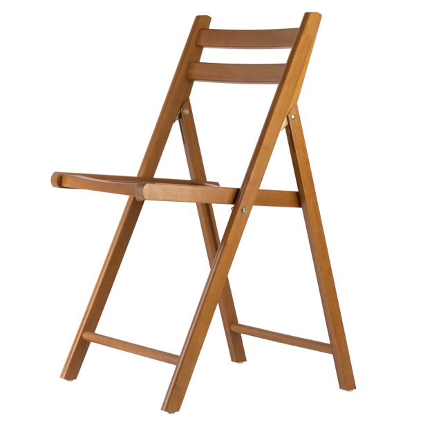Winsome Wood Robin 4-PC Folding Chair Set. Teak Finish
