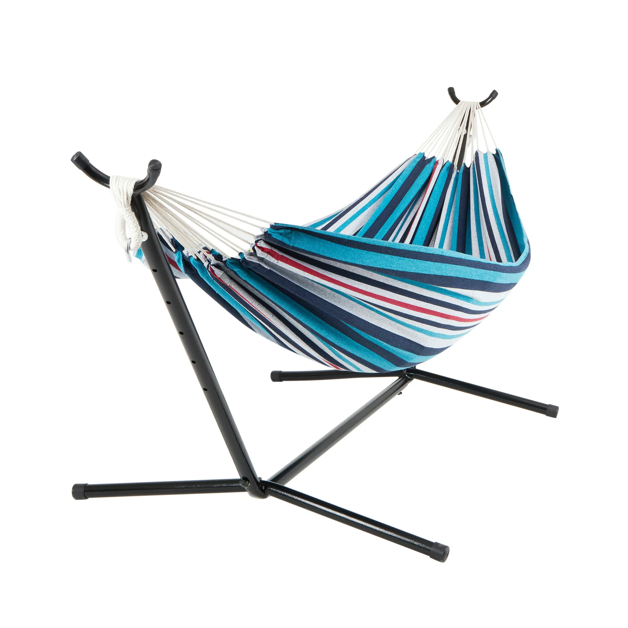 Bliss Hammocks Double Hammock with Space Saving 9ft. Stand & Premium Carry Bag. America-s Cup