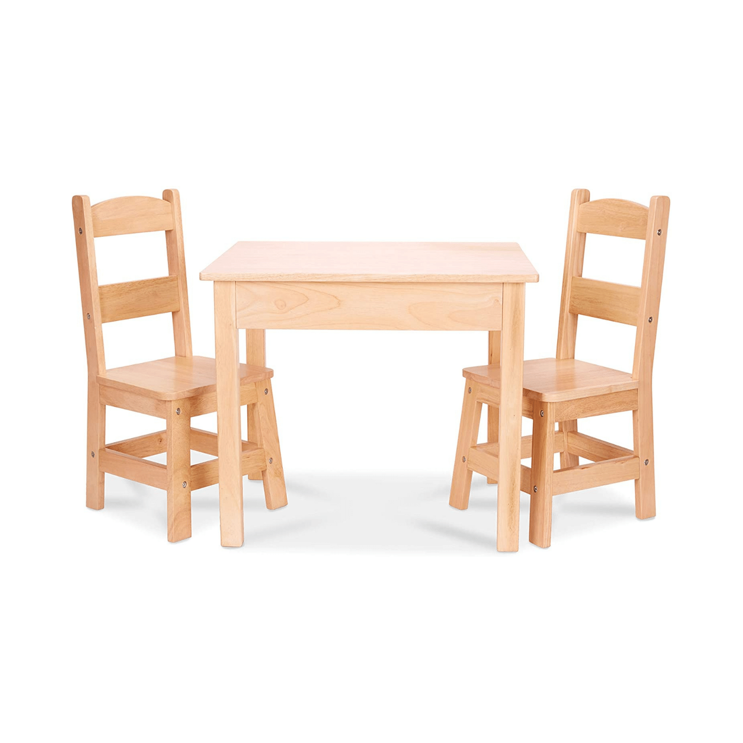 Melissa & Doug Wooden Table And 2 Chairs. Blonde
