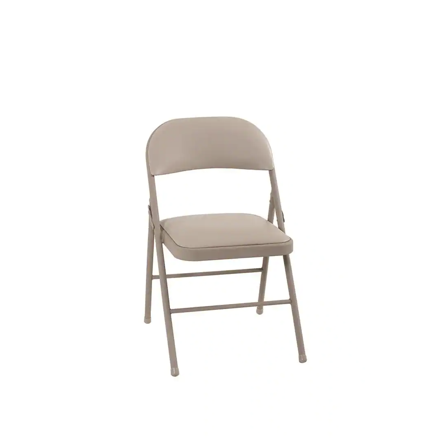 4-Pack Cosco Antique Linen Vinyl Seat Stackable Folding Chair. Beige
