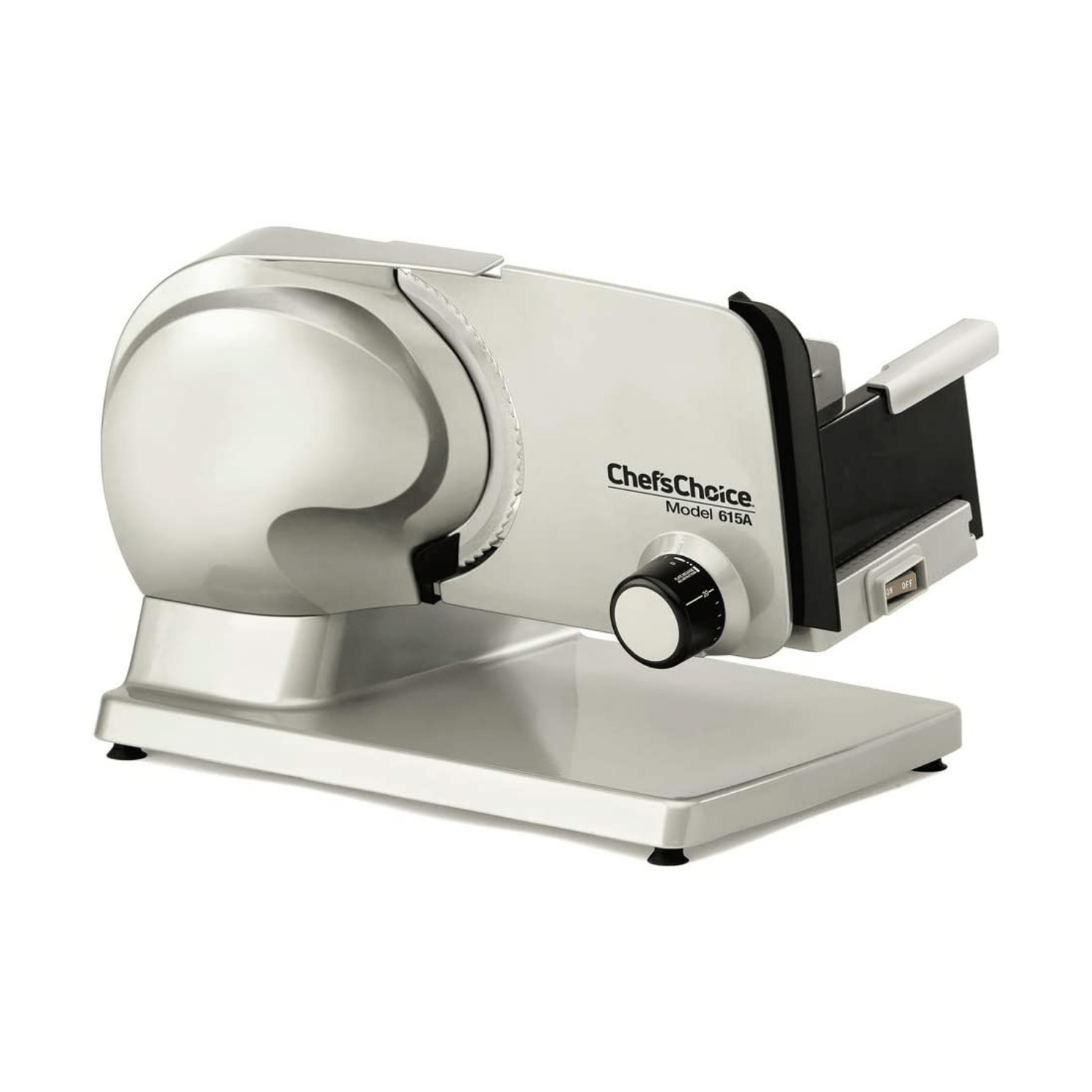 Chef-sChoice Electric Meat Slicer Features Precision Thickness Control & Tilted Food Carriage