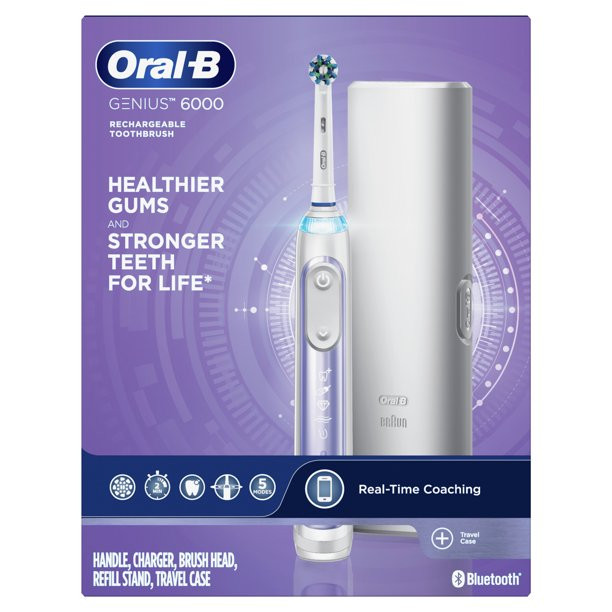 Oral-B Genius 6000 Rechargeable Electric Toothbrush. Orchid Purple