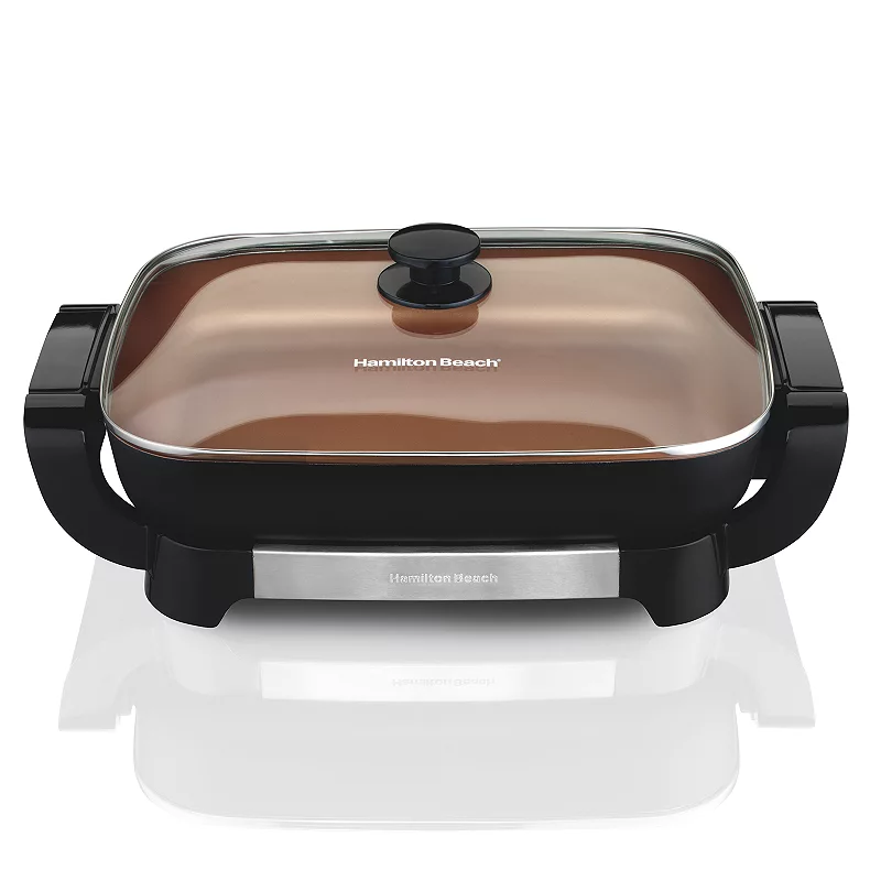 Hamilton Beach Copper Ceramic Skillet with Removable Pan