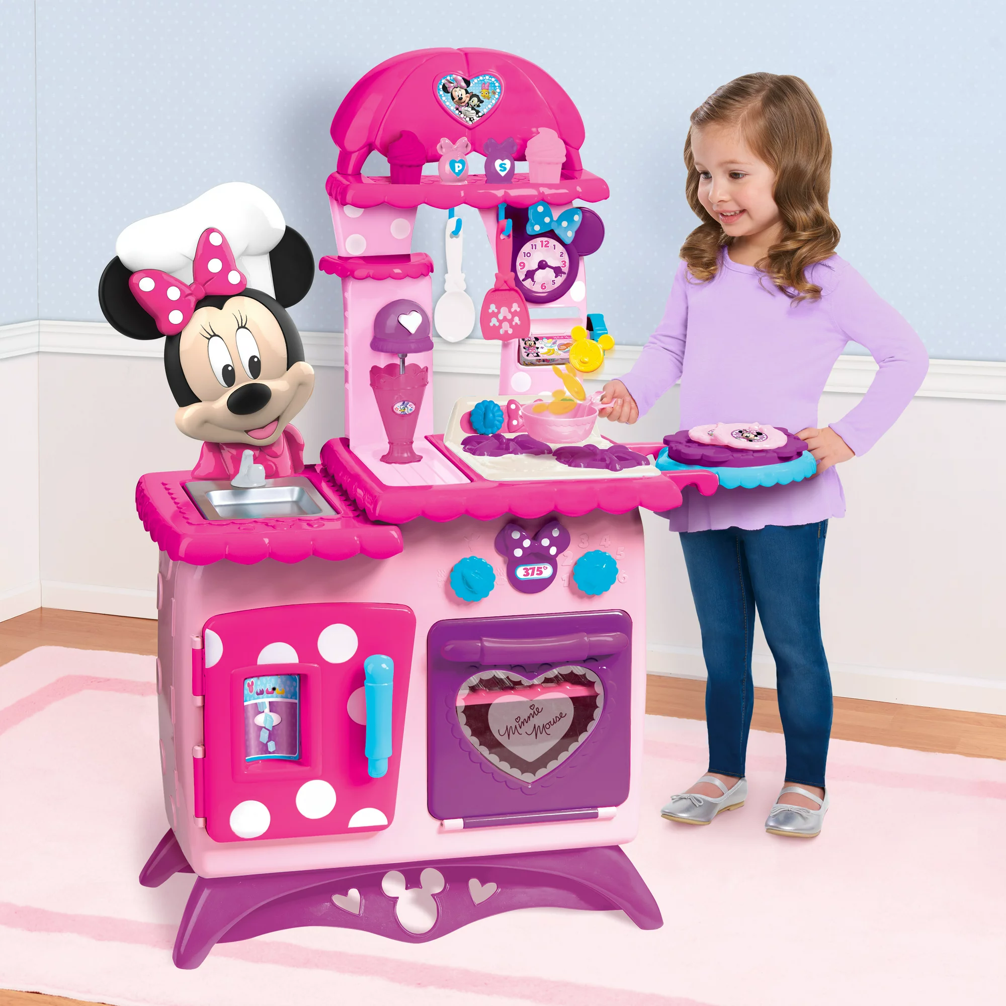 Minnie Mouse Disney Junior Minnie Mouse Flipping Fun Pretend Play Kitchen Set