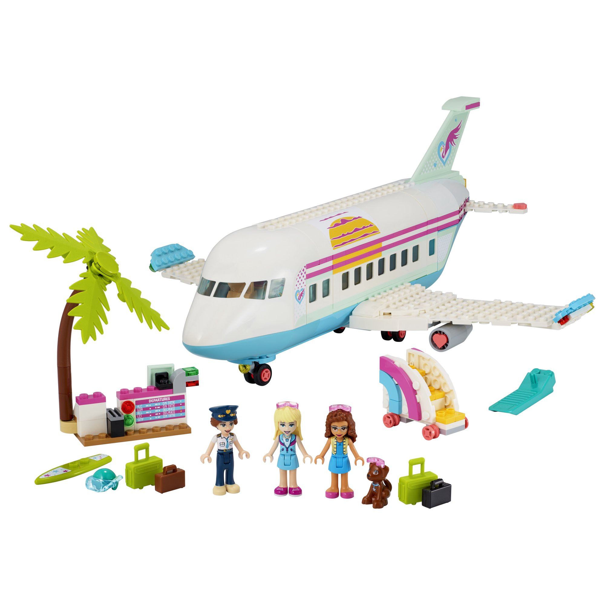 Lego Friends Heartlake City Airplane 41429 Building Toy Inspires Travel Story-Making Play Scenarios. 574 Pieces)