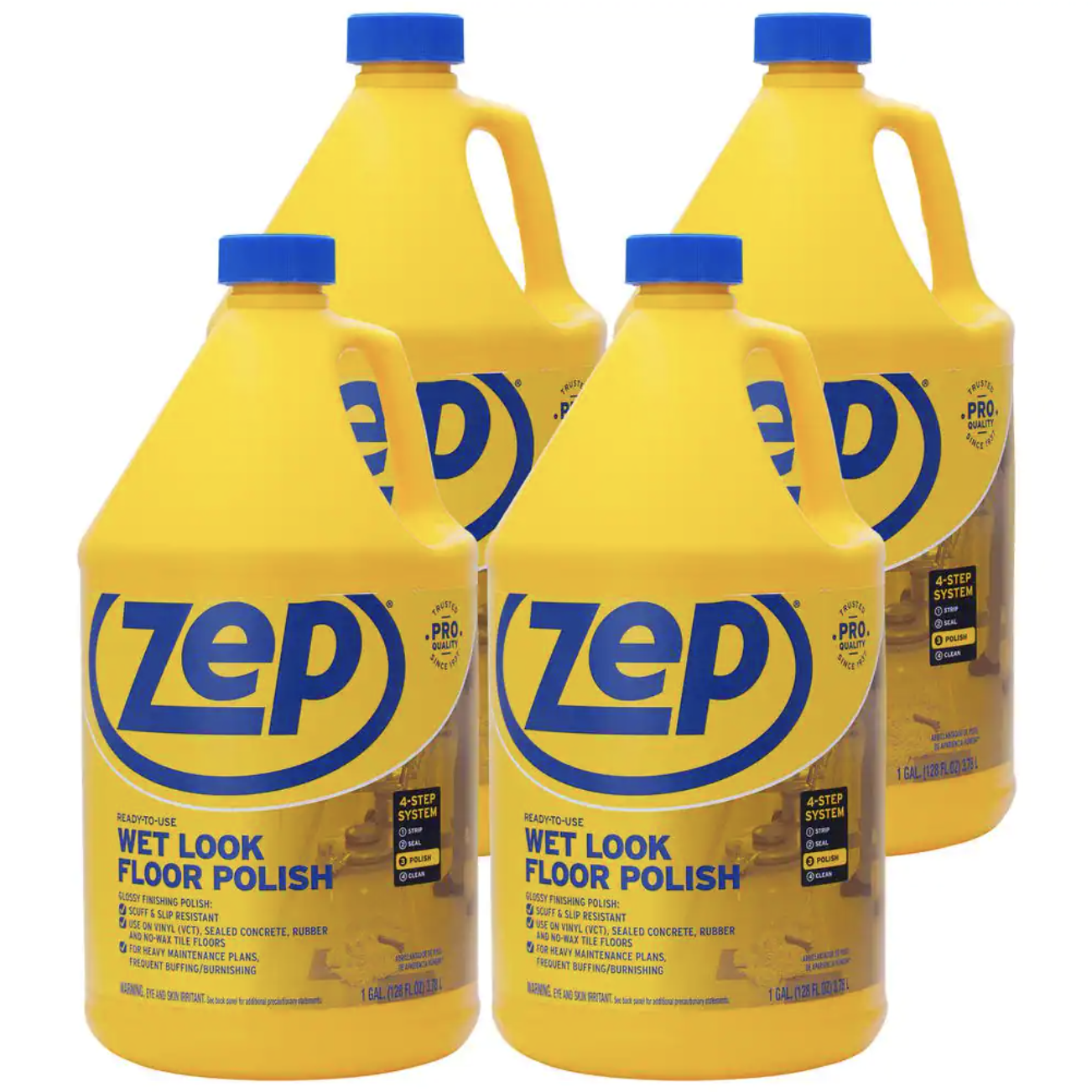 ZEP 1 Gal. Wet Look Floor Polish (4-Pack)
