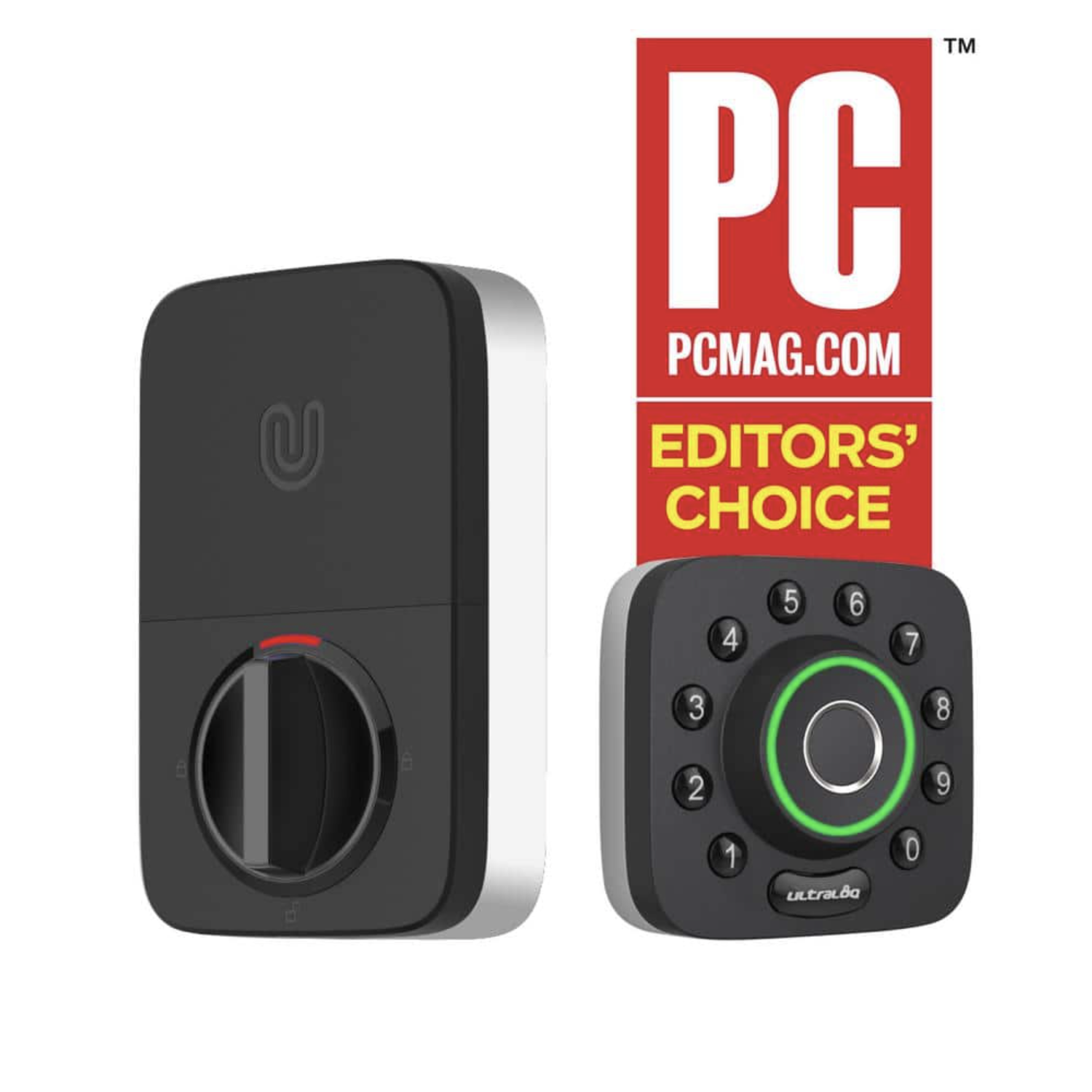 Ultraloq U-Bolt Pro 6-in-1 Bluetooth Enabled Fingerprint and Keypad Smart Lock Deadbolt Plus Bridge Wi-Fi Adapter