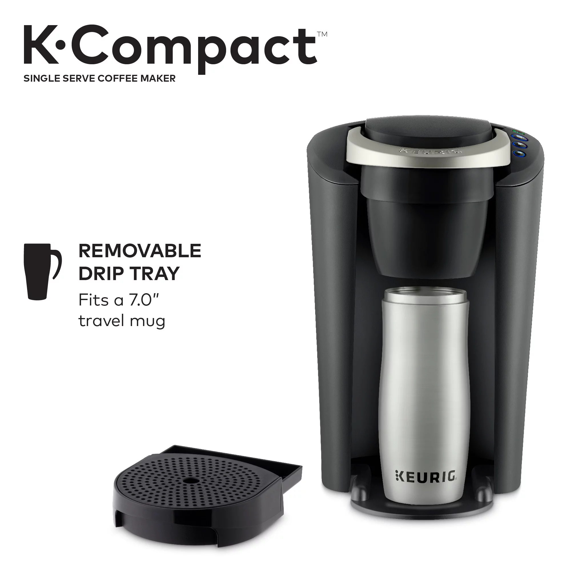 Keurig K-Compact Single-Serve K-Cup Pod Coffee Maker. Black