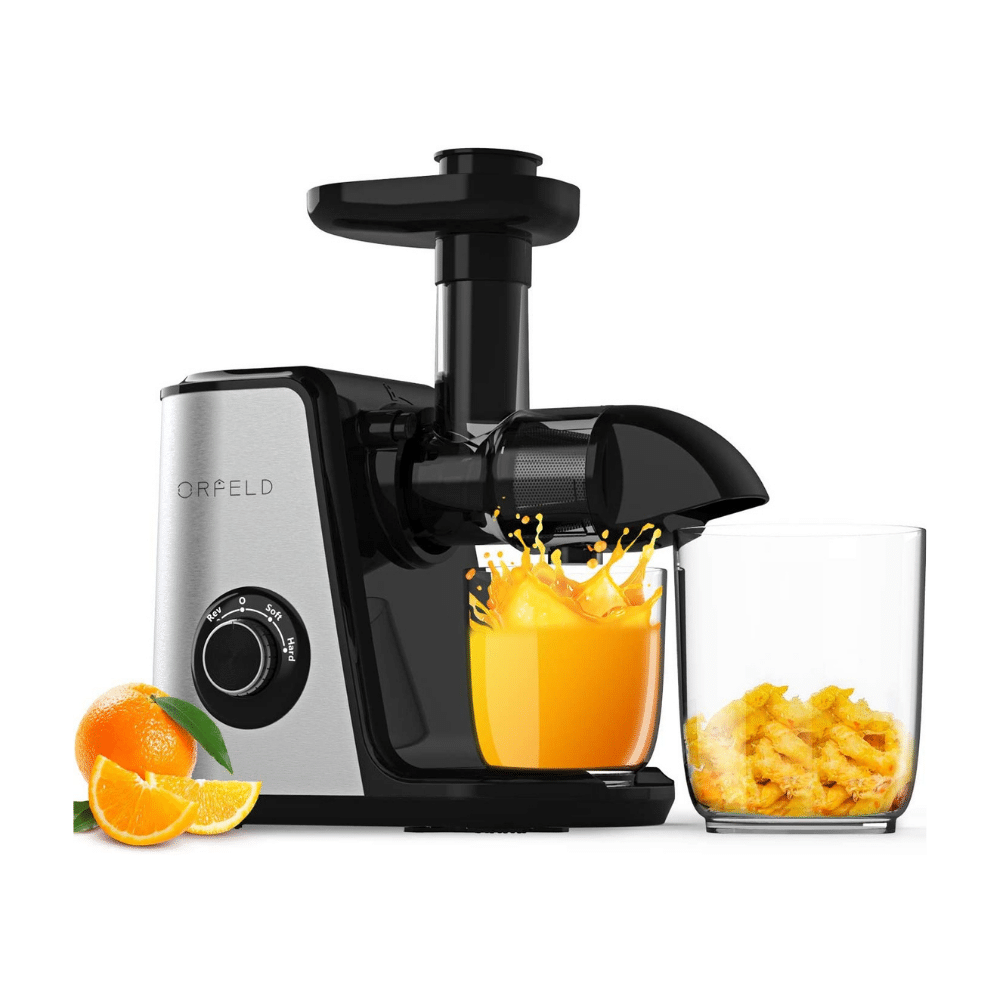 Orfeld Slow Masticating Juicer Extractor. Reverse Function. Easy to Clean