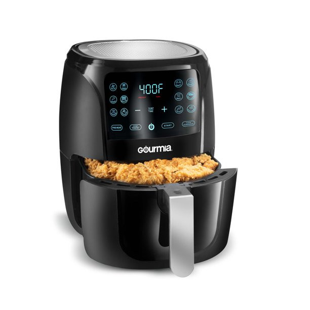 Gourmia 6-Quart Digital Air Fryer. Black