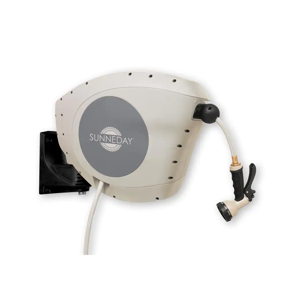 Sunneday 100 ft. Retractable Garden Hose Reel