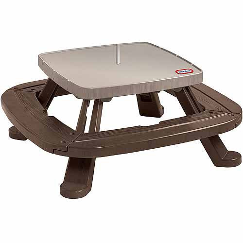 Little Tikes Fold ‘n Store Picnic Table With Market Umbrella