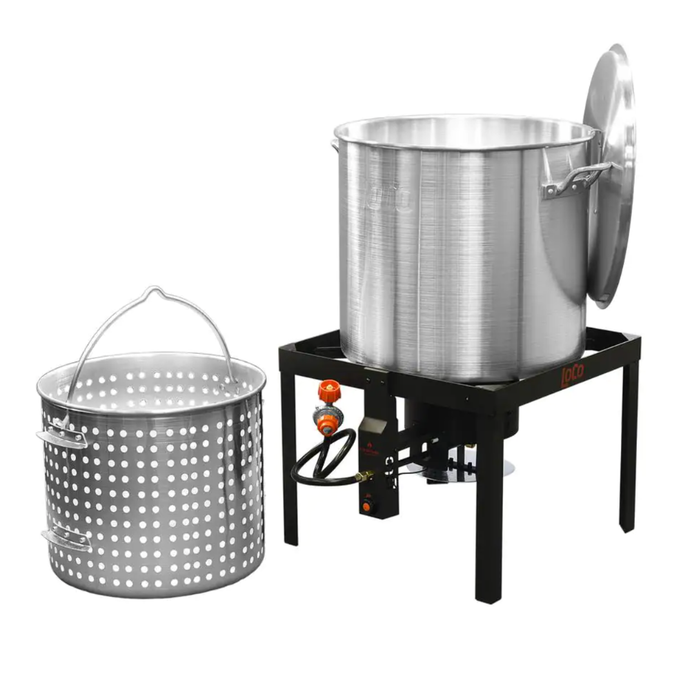 Loco 100 qt. Propane Single Burner Boiling Kit In Stainless