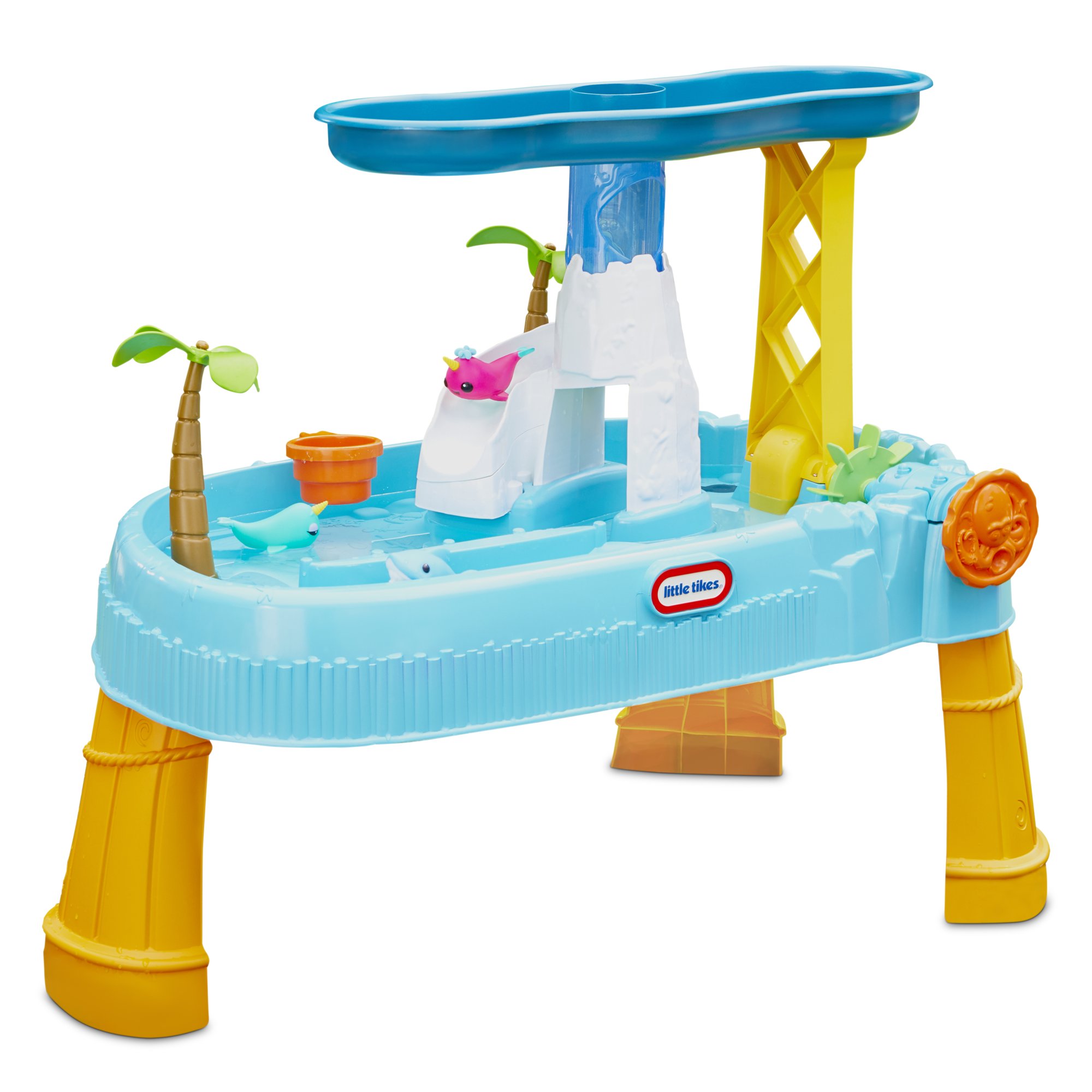Little Tikes Waterfall Island Water Activity Table with Accessories. For Kids Ages 2-5 Years