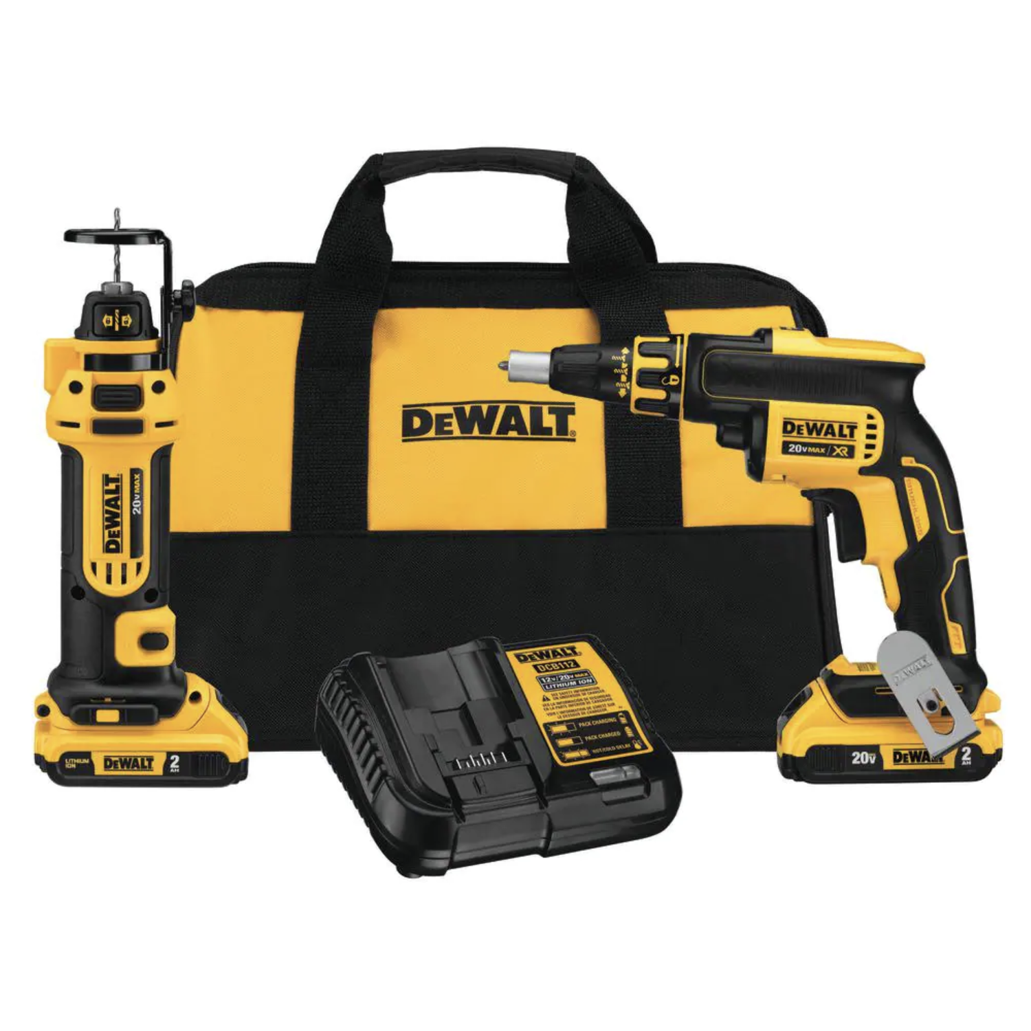 Dewalt 20-Volt MAX XR Cordless Drywall Screw Gun/Cut-out Tool Combo Kit (2-Tool) DCK263D2
