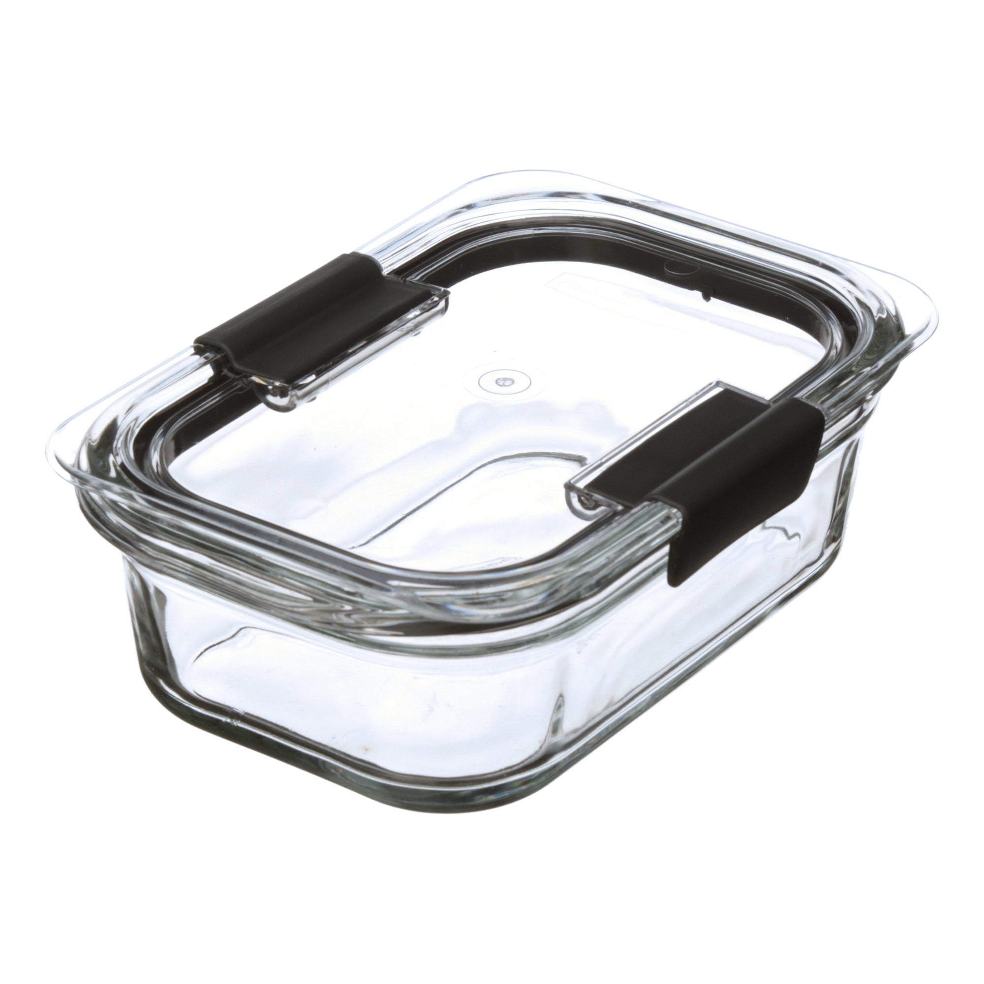 Rubbermaid Brilliance Glass Set of 3 Food Storage Containers with Latching Lids