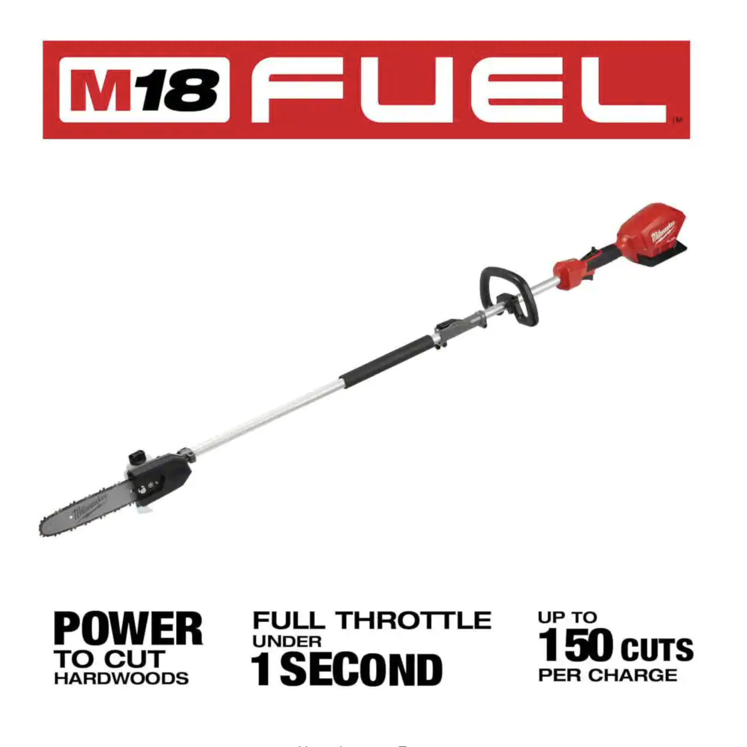 Milwaukee M18 Fuel 10 in. 18-Volt Lithium-Ion Brushless Cordless Pole Saw with Attachment Capability. Tool-Only (2825-20PS)