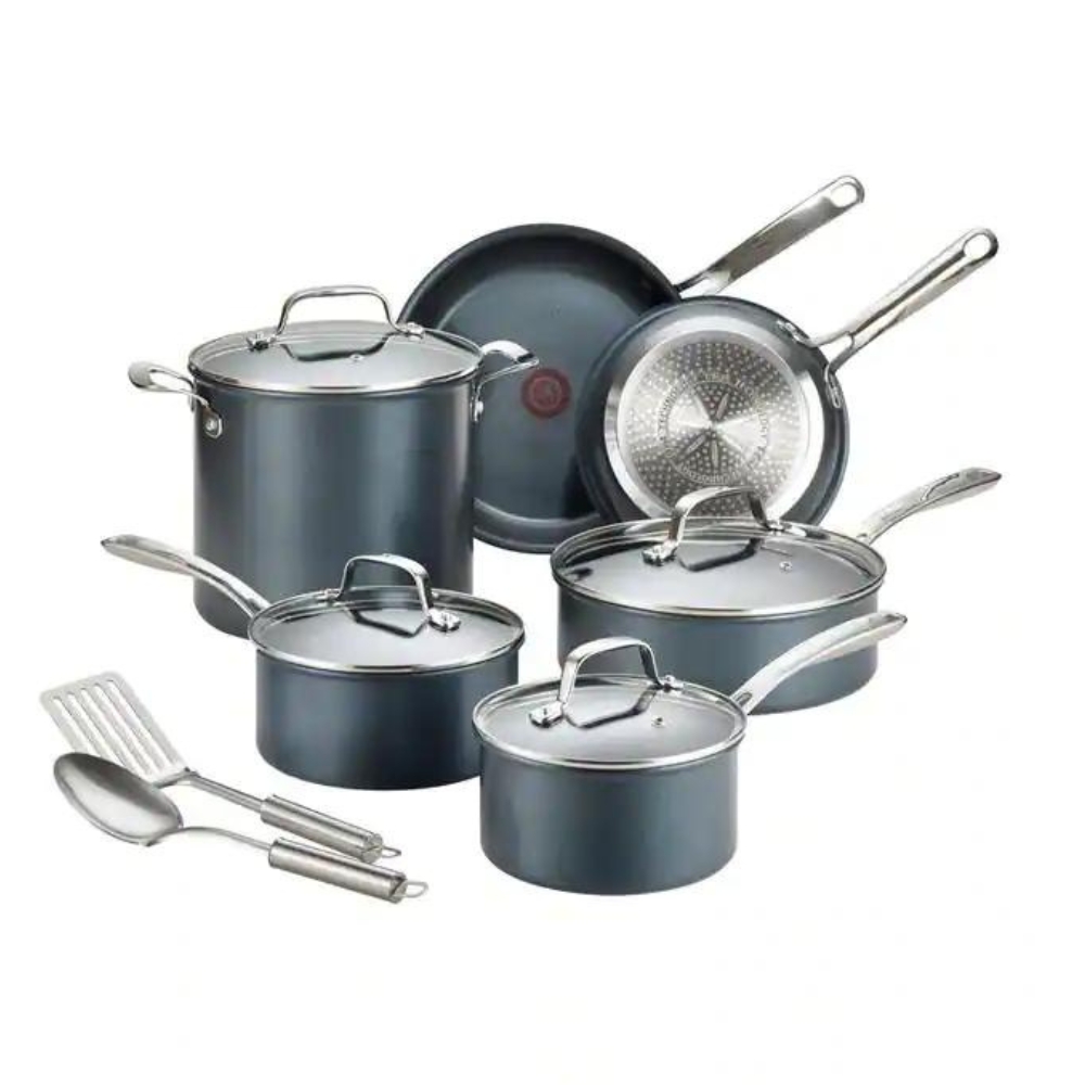 T-Fal Unlimited Cookware Collection 12-Piece Aluminum Nonstick Cookware Set With Induction Base