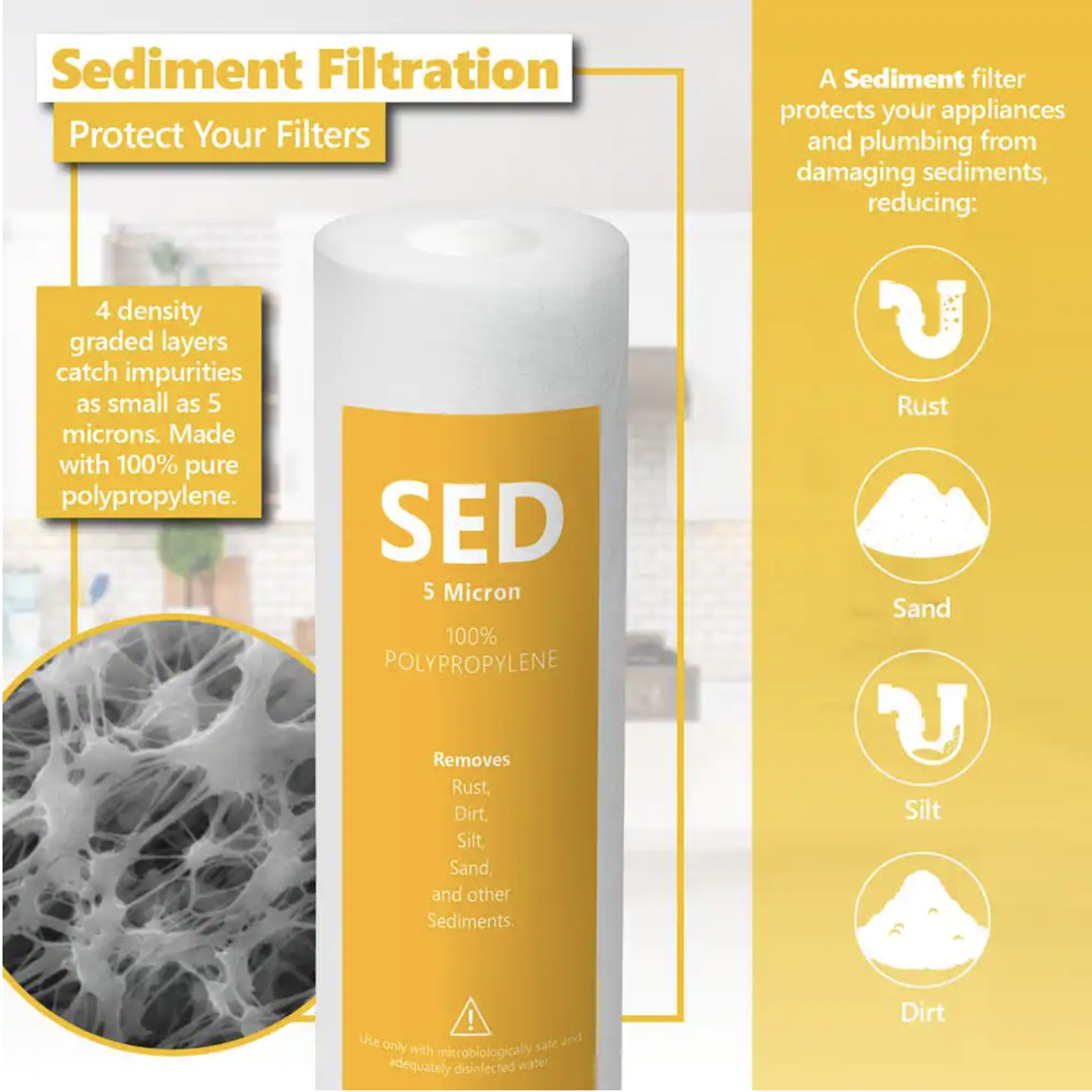 Express Water 3 Year Reverse Osmosis System Replacement Filter Set. 24 Filters with 100 GPD RO Membrane - 10 in Size