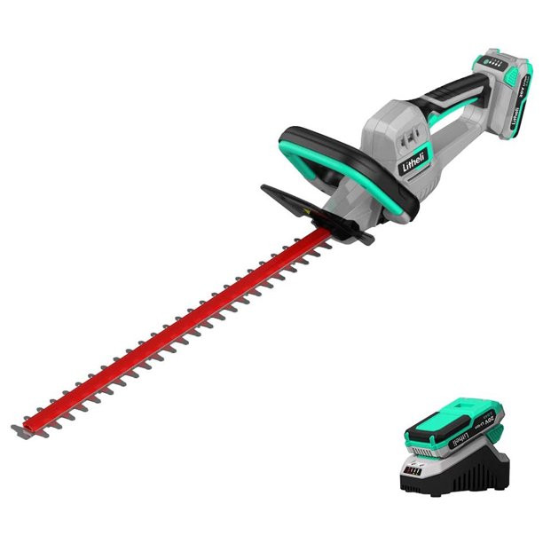 Litheli 20V 20″ Cordless Hedge Trimmer + 2.0Ah Battery & Charger