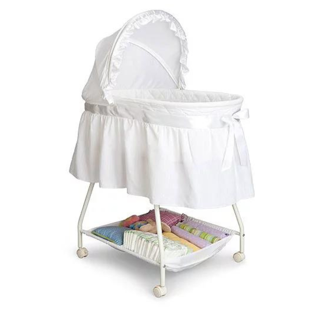 Delta Children Classic Sweet Beginnings Bassinet. White