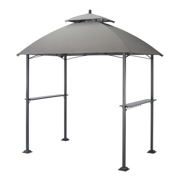 Mainstays Ledger 5′ x 8′ Outdoor Grill Gazebo with Canopy Top