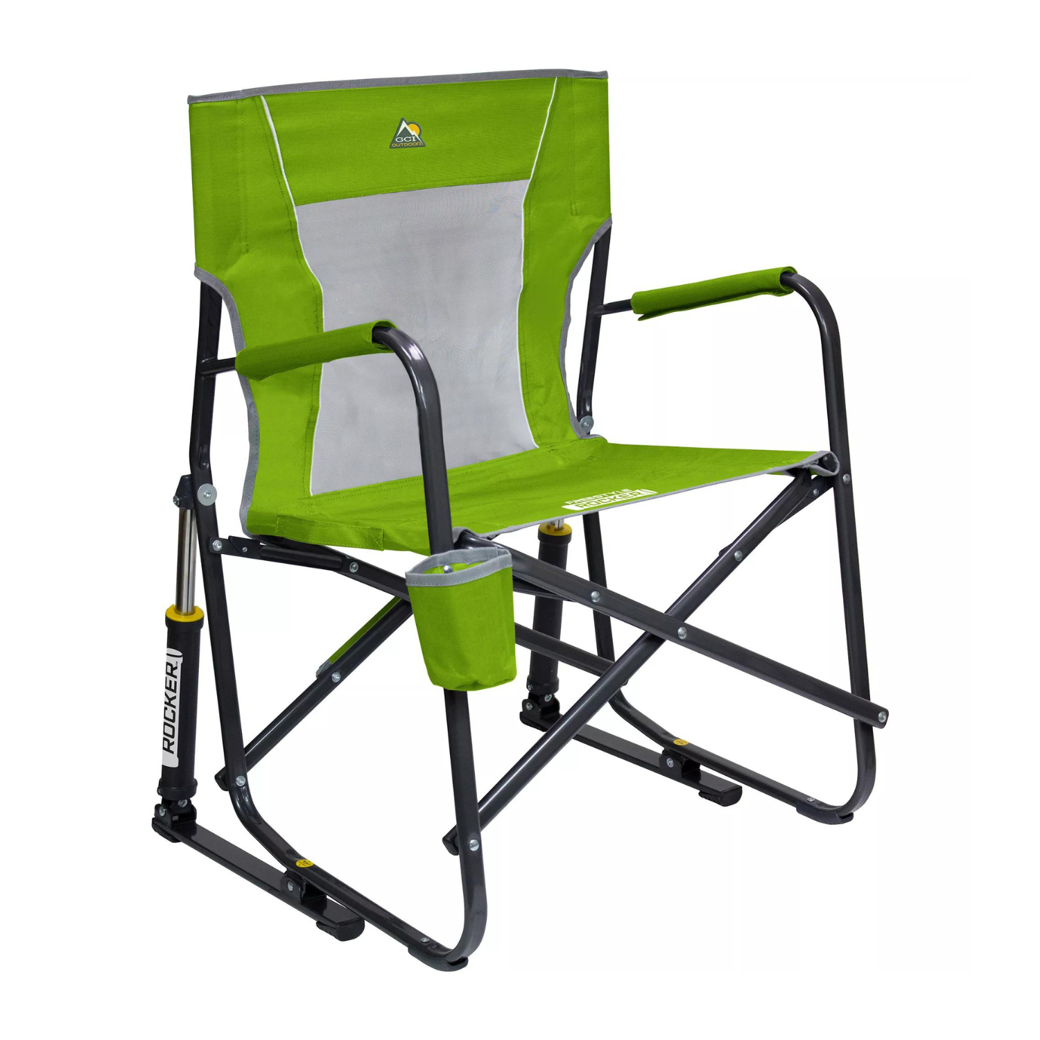 GCI Outdoor Freestyle Rocker Mesh Chair. Kelly Green